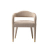Aspen Mid-Century Modern Upholstered Tweed Armchair in Gold Dust
