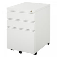 Vinsetto Filing Cabinet With 3 Lockable Drawers