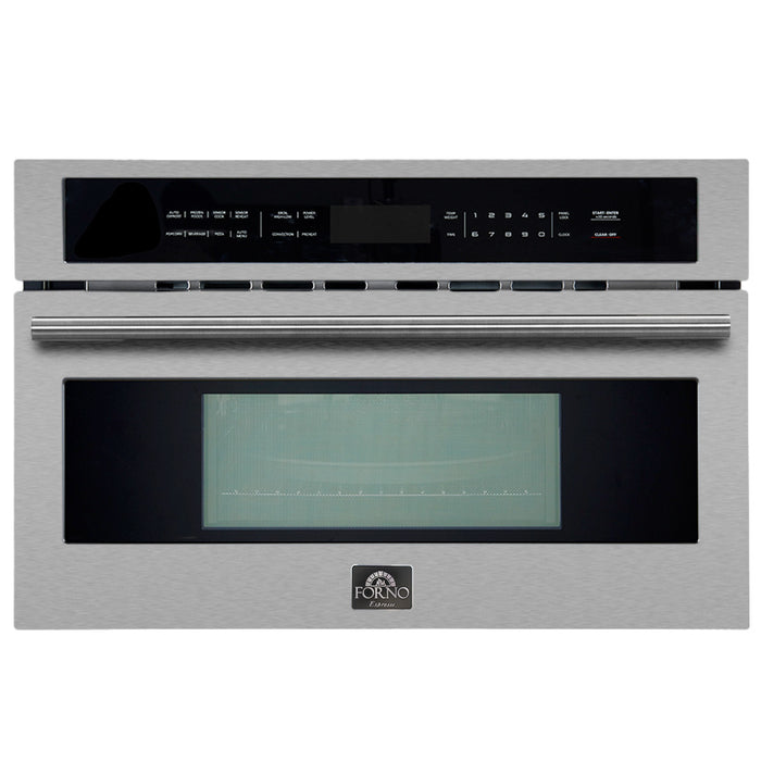 Forno Oliena 30 Inch Built-In Microwave Convection Oven, 1.6 cu.ft. - FMWDR3093-30