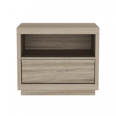 Navis Contemporary 26" Nightstand in Natural Oak (1-Drawer) | Table de nuit contemporaine Navis 66 cm en chene naturel (1 tiroir)