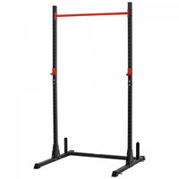Soozier Adjustable Barbell Power Rack Squat Stand Strength Training Fitness Pull Up Weight Cage Home