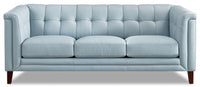 Hydeline Bodie Leather Sofa - Spa Blue