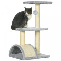 Pawhut Cat Tree Tower For Indoor Cats, 28 Inches Climbing Activity Center W/ Sisal Scratching Post,