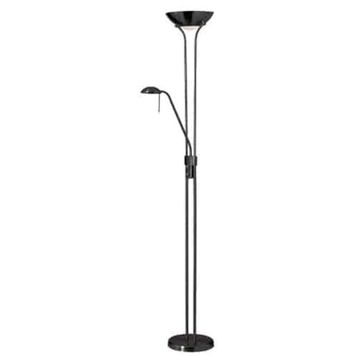 Dainolite Mother & Son Floor Lamp Matte Black Finish|Lampe à pied Mother & Son de Dainolite avec fini noir mat