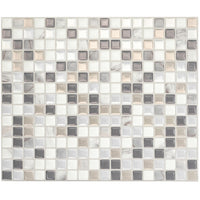 Smart Tiles Peel and Stick 4-Sheet 12 x 10 Backsplash - Minimo Noche