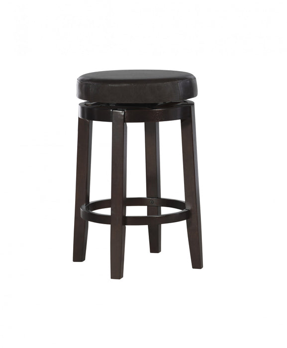 Maya Faux Leather Counter-Height Stool - Brown