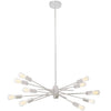 Dainolite Nebraska 10 Light Horizontal Pendant Matte White Finish Lamp