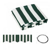 Outsunny 10' X 8' Retractable Awning Fabric Replacement Outdoor Sunshade Canopy Awning Cover, Uv Protection, Green And White