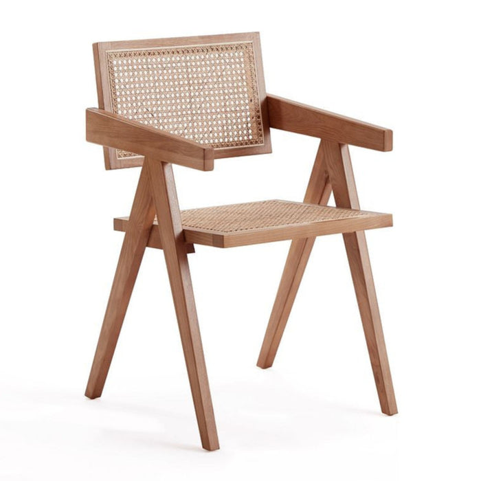 Manhattan Comfort Hamlet Dining Chair - Natural Cane