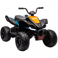 Aosom Mclaren Mcl 35 Liveries Licensed 12v Kids Atv Quad, 4 Wheeler Battery Powered Ride-On Electric