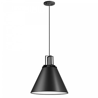 Dainolite Sonus 1 Light Pendant Matte Black Lamp|Luminaire suspendu Sonus de Dainolite avec fini noir mat et 1 ampoule