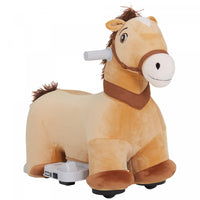Qaba 6v Powered Ride-On Horse, Battery Powered Kids Electric Ride On Horse, Riding Pony Toy With Mus