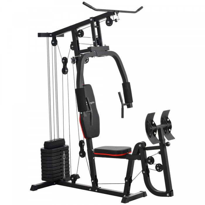 Soozier Multi-functional Home Gym Workout Equipment With Leg Press Machine