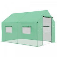 Outsunny Tunnel Greenhouse With Uv-resistant Pe Cover, 6.6' X 10' X 6.6'