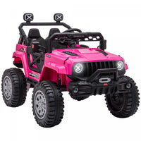 Aosom 12v Kids Ride-on Truck With Remote Control, Battery-operated Kids Car With Led Lights, Electri