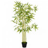 Outsunny 4' Artificial Bamboo Tree Fake Plant Indoor Decoration
