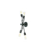 Dainolite Nebraska 4 Light Wall Sconce Espresso Finish Lamp