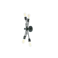 Dainolite Nebraska 4 Light Wall Sconce Espresso Finish Lamp