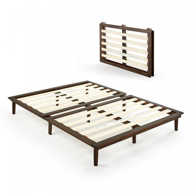 Bobbie Folding Wood Platform Bed - Full Size | Bobbie lit plateforme pliant en bois - Double