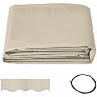 Outsunny 9'x8' Retractable Awning Fabric Replacement Outdoor Awning Cover