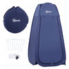 Outsunny Pop Up Shower Tent Portable Dressing Changing Room Privacy Shelter Tents For Outdoor Camping Beach Toilet And Indoor Photo Shoot W/ Carrying Bag, Navy Blue