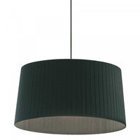 Dainolite Ramira 1 Light Incandescent Pendant Matte Black Black Ribbon Shade Lamp