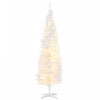 Homcom 6' Prelit Artificial Christmas Tree With Warm White Led Lights