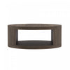 Alure Contemporary 36\" Round Coffee Table in Walnut