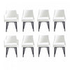 Tremont Modern 8-Piece Dining Chair Set in White