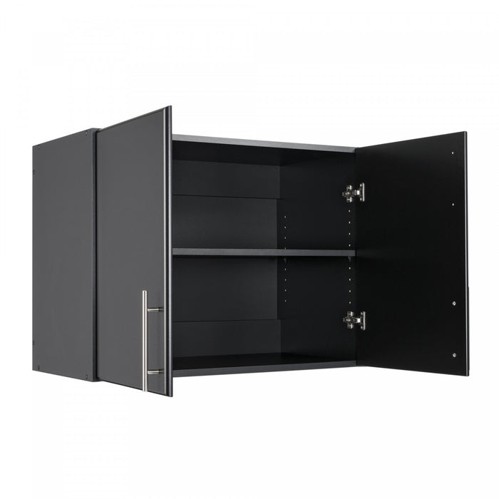 Elite 32\" Stackable Wall Cabinet - Black