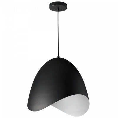 Dainolite Myra 1 Light Pendant Large Black Finish Lamp|Grand luminaire suspendu Myra de Dainolite avec fini noir et 1 ampoule