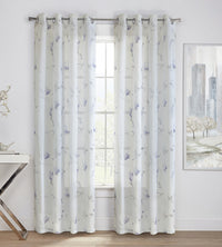 Habitat Symphony Purple Sheer Grommet Curtain Panel - 52 x 95