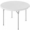 Outsunny 4ft Folding Picnic Table with Anti-Slip Foot Pads, White