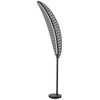 Dainolite Palma Floor Lamp 22w Matte Black Grey Shade