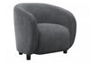 Monarch Specialties - Accent Chair, 29\"H, Upholstered, Living Room, Bedroom, Dark Grey Fabric, Black Legs