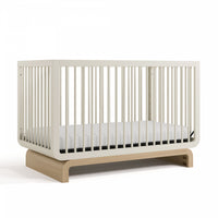 Storkcraft Santorini 5-In-1 Convertible Crib - Frosted Oat/Driftwood