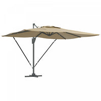 Outsunny 10' X 13' Cantilever Patio Umbrella With Windproof Straps, Khaki