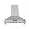 Forno Venezia 48 Inch Wall-Mounted Range Hood, Stainless Steel-FRHWM5503-48 | Hotte de cuisiniere murale Venezia de 48 po en acier inoxydable-FRHWM5503-48