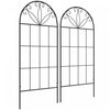 Outsunny Metal Garden Trellis Pack Of 2 For Climbing Plants, Black