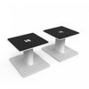Kanto SP6HD 6\" Universal Desktop Speaker Stands with Cable Management - Pair, White