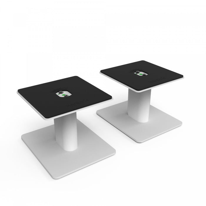 Kanto SP6HD 6\" Universal Desktop Speaker Stands with Cable Management - Pair, White