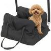 PawHut Dog Car Seat for Small Pets, Dog Booster Car Seat with Cushion and Storage Pockets, Soft Travel Bed & Carrier Bag for Pets, Machine Washable and Detachable, Black