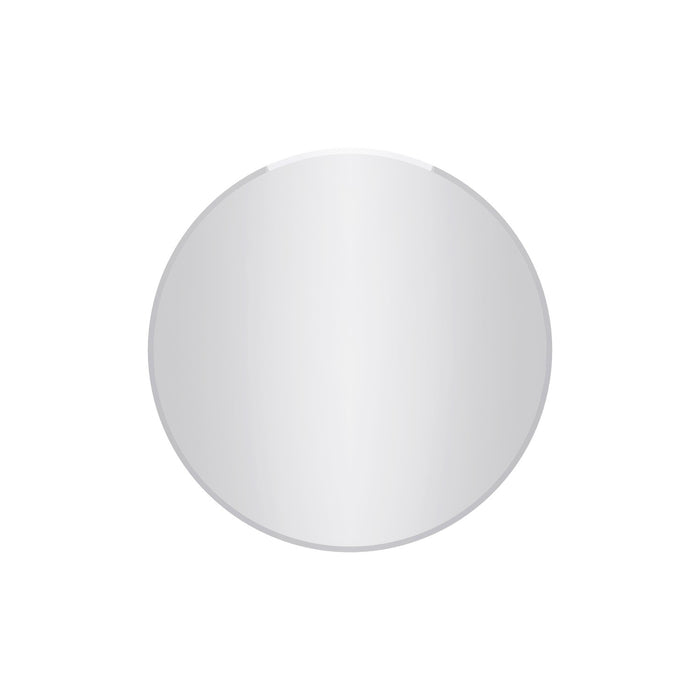 Lathe 30 Inch Frameless Round Mirror In Chrome