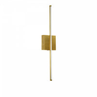 Dainolite Array LED Wall Sconce Vertical 19w Aged Brass White Acrylic Diffuser Lamp