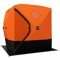 Outsunny Insulated Ice Fishing Shelter With Carry Bag For 2-3 Person