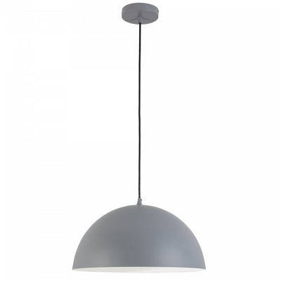 Dainolite Ofelia 1 Light Pendant Small Grey Lamp|Petit luminaire suspendu Ofelia de Dainolite avec fini gris et 1 ampoule