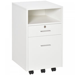 Vinsetto File Cabinet With Lock And Hanging Rail