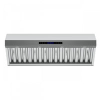 Forno Palazzo 48-Inch Wall Mounted Range Hood, Stainless Steel, Heavy Duty Baffle Filters-FRHWM5030-36