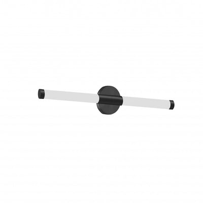 Dainolite Corvette 12w Wall Sconce Matte Black White Acrylic Diffuser Lamp|Applique murale Corvette de Dainolite en acrylique blanc qui diffuse la lumière, avec fini noir mat et ampoule de 120 W