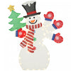 Outsunny 4FT Lighted Snowman, Christmas Decoration for Outdoor Holiday